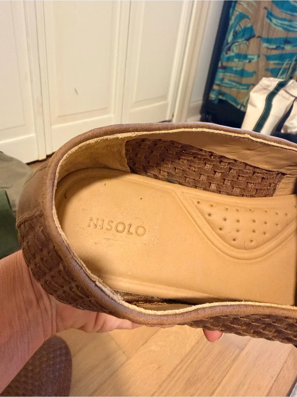 Nisolo Alejandro Woven Slip-On Loafers in Brown